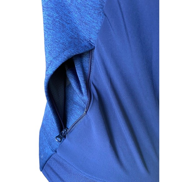 Under Armour Women Qualifier Hybrid Warm Up Jacket Size XS Blue Cold Gear Zip Up - Picture 4 of 15